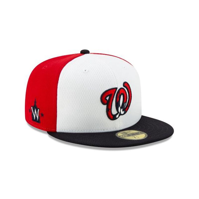 MLB Washington Nationals Batting Practice 59Fifty Fitted (BDV5735) - Red New Era Caps